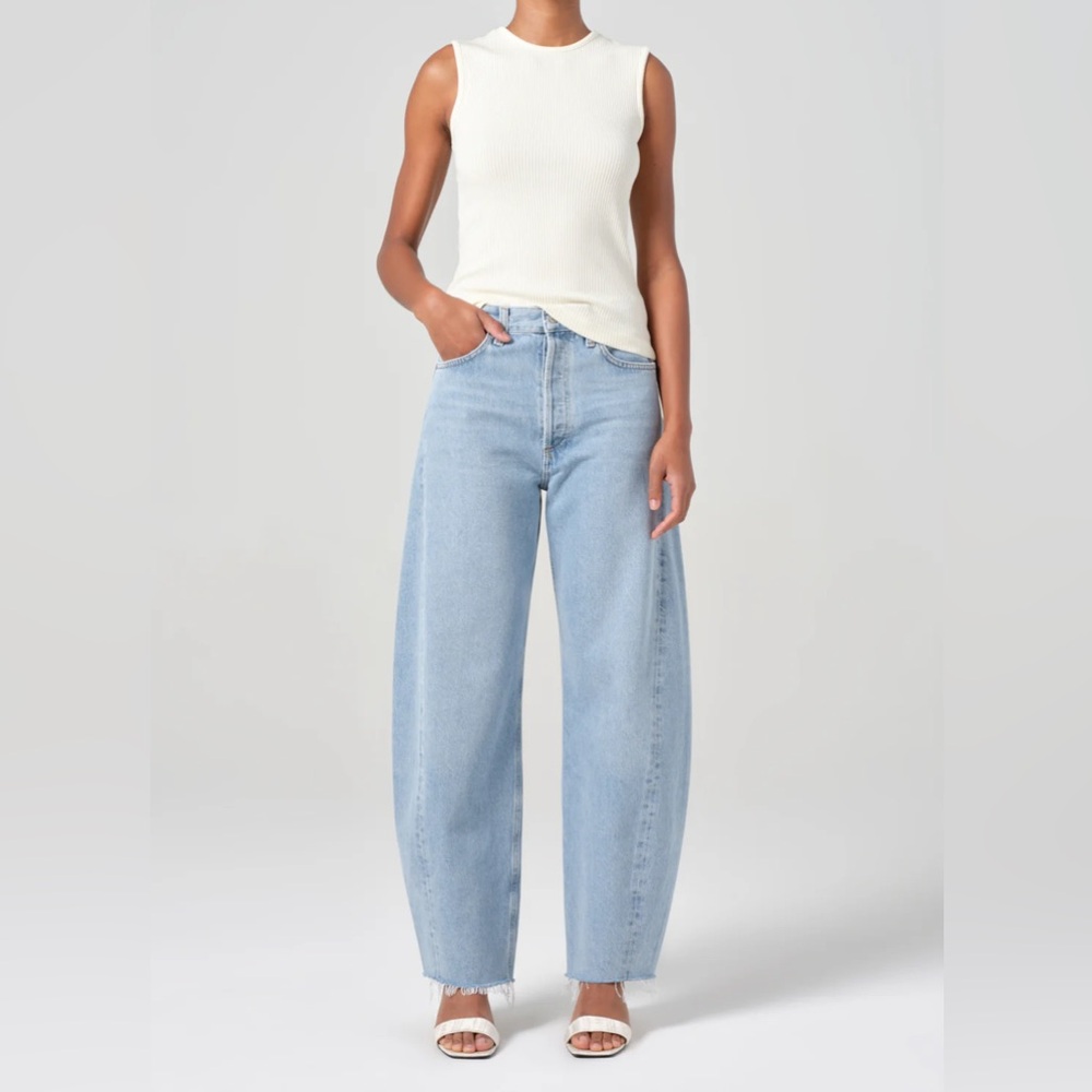 LUNA HIGH RISE PIECED TAPER